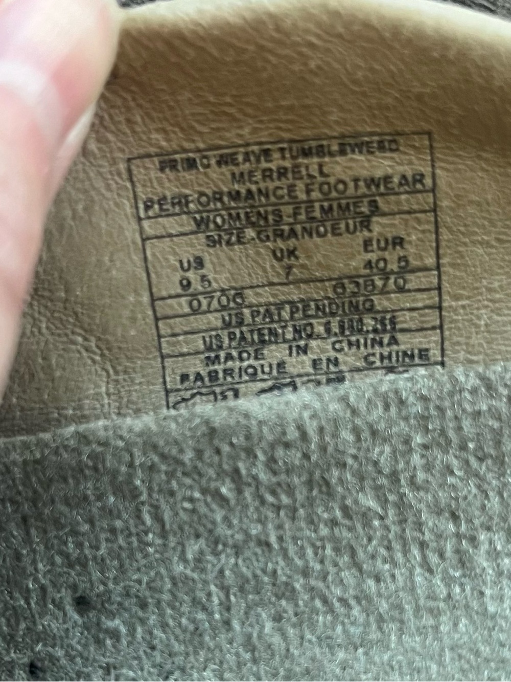 Merrell suede mules primo weave tumbleweed 9.5 - Picture 6 of 8